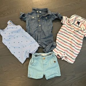 Baby Boy 3-6M Summer Set (Baby Gap, Zara, Baby Essentials)
